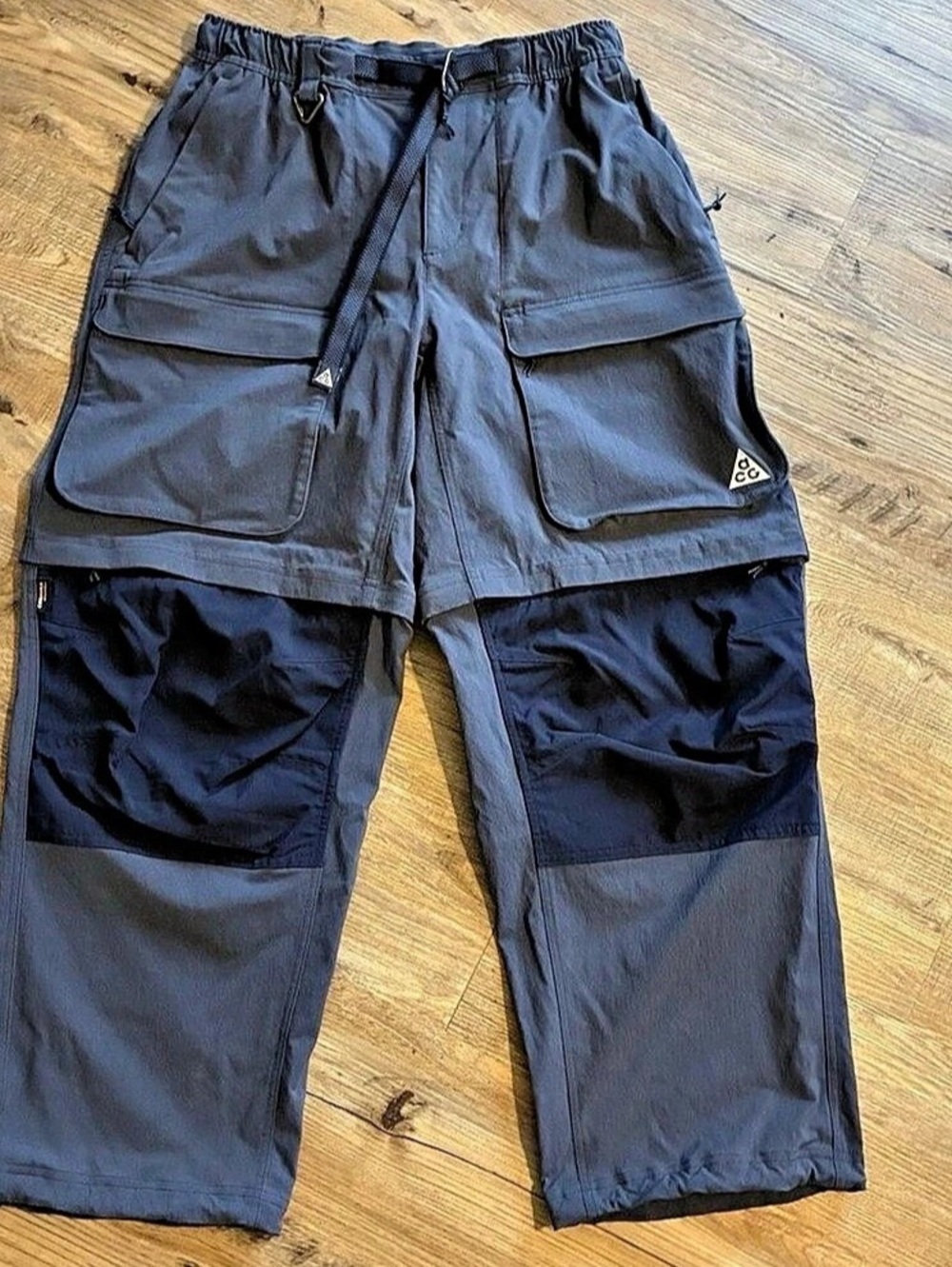 Nike ACG Smith Summit Convertible Cargo Pants Dark Blue Mens M
